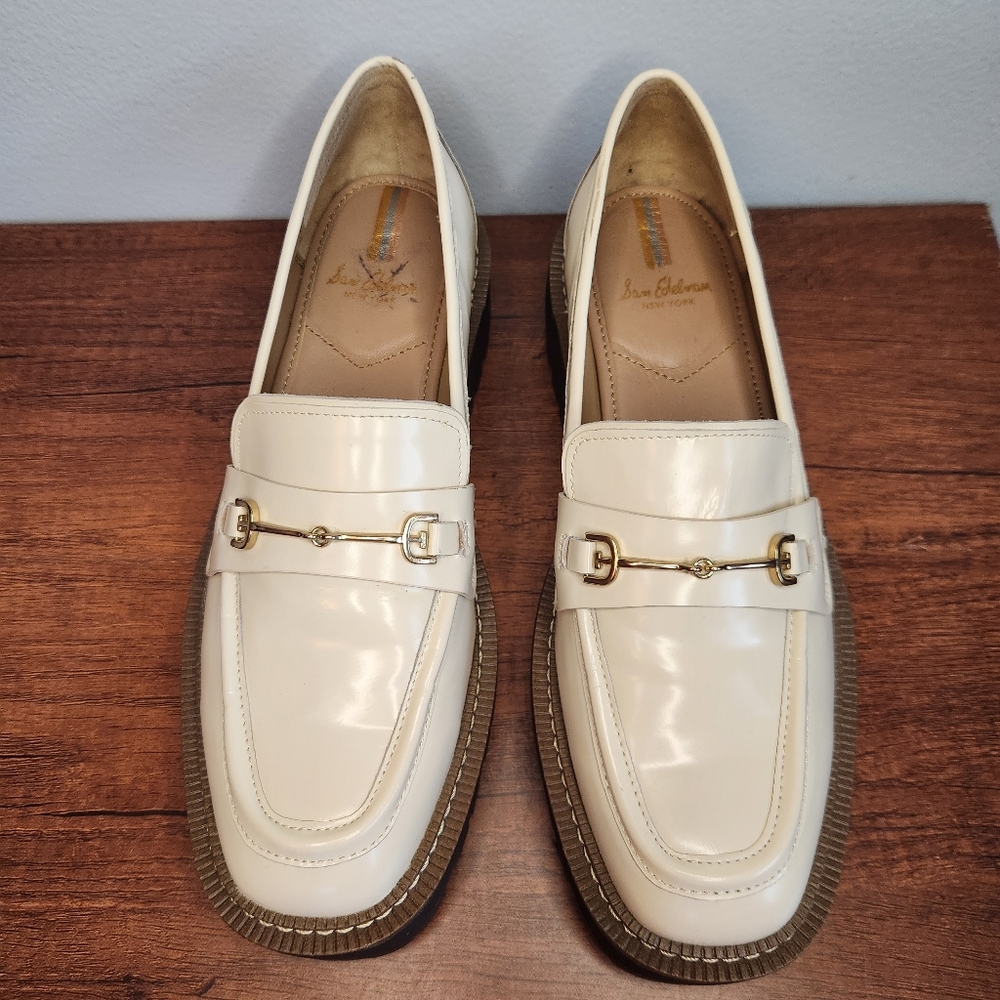 Laurs Lug Sole Loafer Sam Edelman Modern Ivory Size 9
